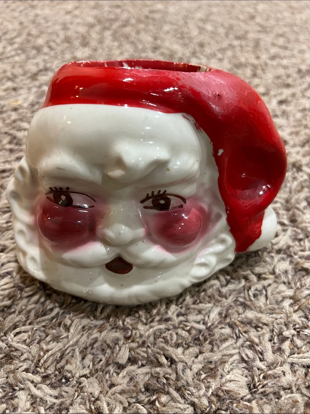 Vintage mid century Santa planter